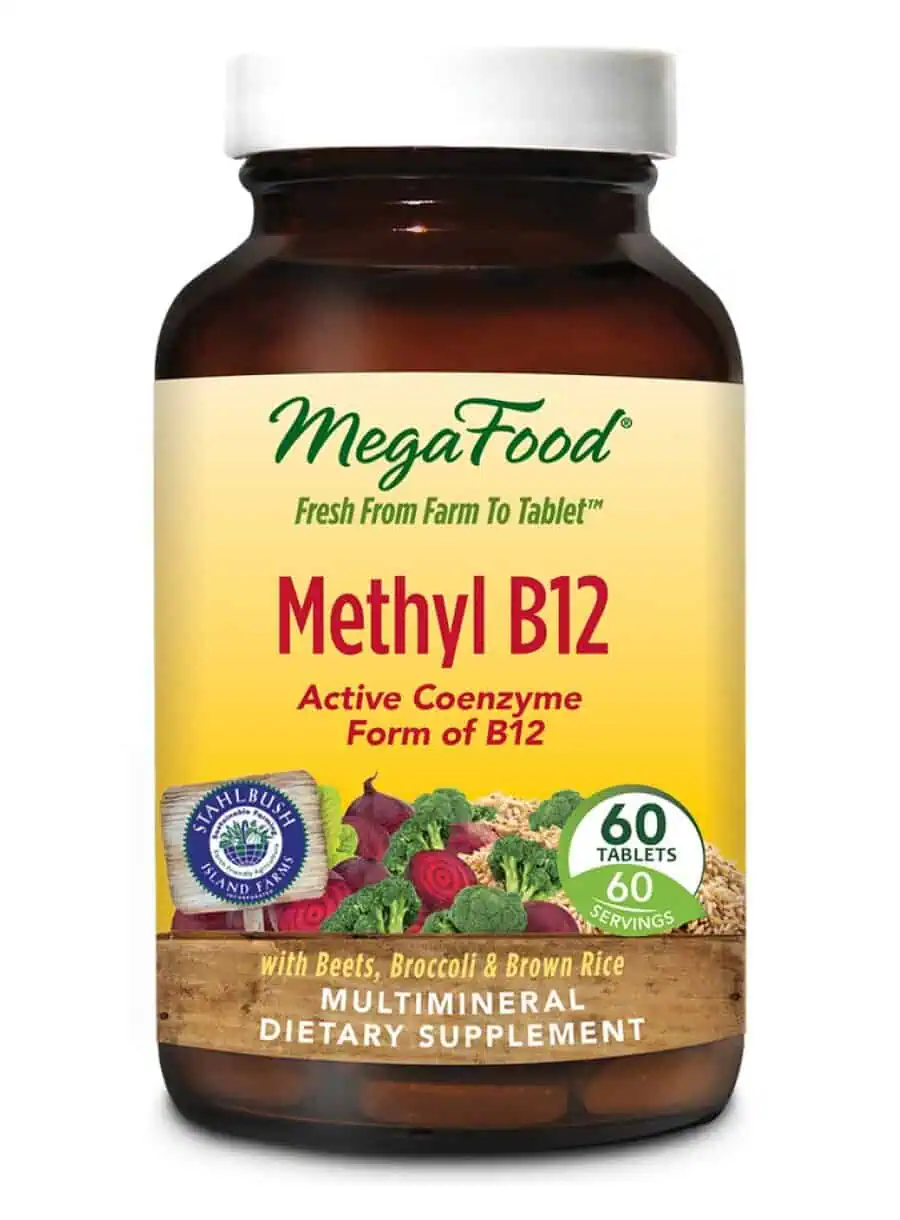 MegaFood Methyl B12 -- active coenzyme form of B12, heart health support