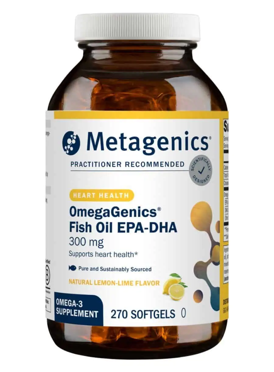 Metagenics OmegaGenics(R) Fish Oil EPA-DHA 300 mg -- omega-3 fatty acids, heart health.