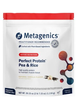 Metagenics Perfect Protein(R) Pea & Rice -- plant-based protein, essential amino acids.