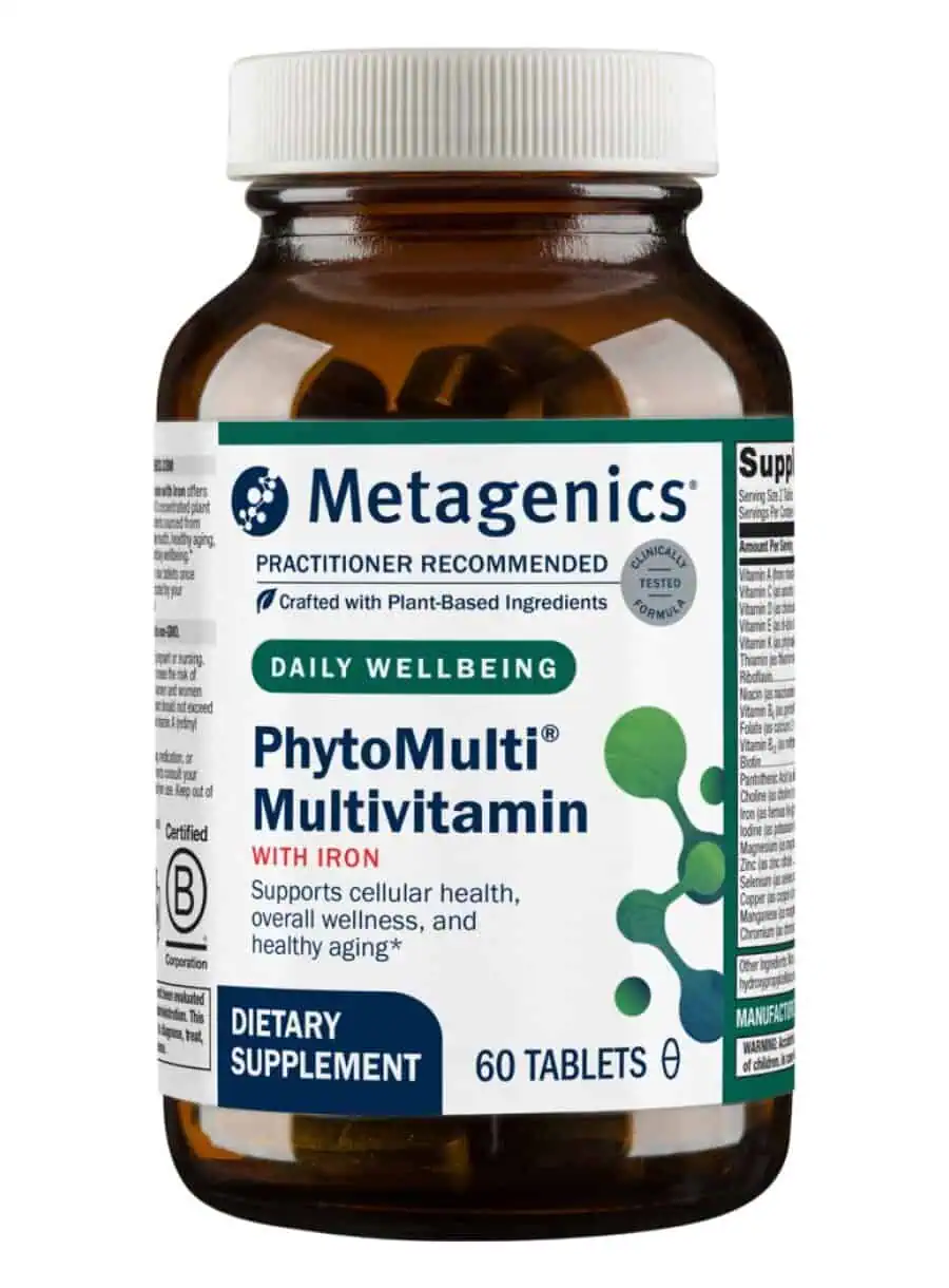 Metagenics PhytoMulti(R) Multivitamin with Iron -- multivitamin, iron support.