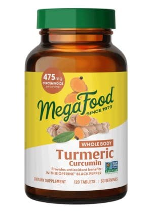 Megafood Turmeric Curcumin Extra Strength+ - Whole Body, turmeric supplement, inflammation support