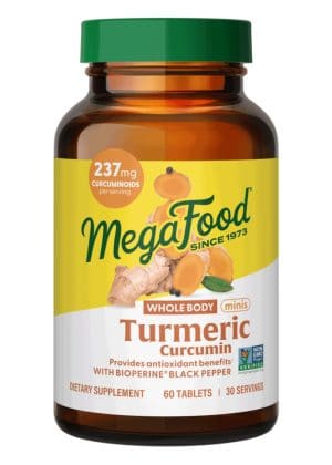 Megafood Turmeric Curcumin Minis - Whole Body, turmeric supplement, inflammation support