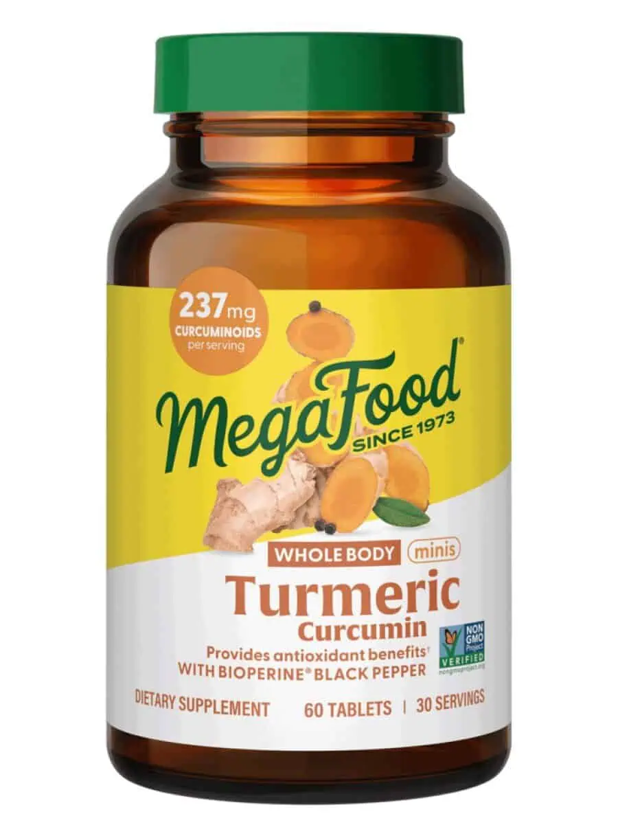 Megafood Turmeric Curcumin Minis - Whole Body, turmeric supplement, inflammation support