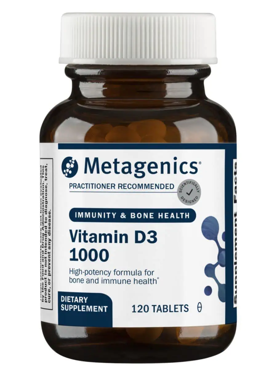Metagenics Vitamin D3 1000(TM) -- vitamin D, bone health.