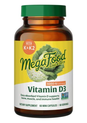 MegaFood Vitamin D3 5000 IU -- vitamin D, bone health
