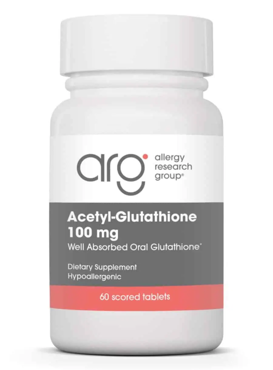 Allergy Research Group Acetyl L-Glutathione -- glutathione supplement, antioxidant support.