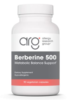 Allergy Research Group Berberine (Berberine HCl) 500 mg -- glucose metabolism, lipid balance.