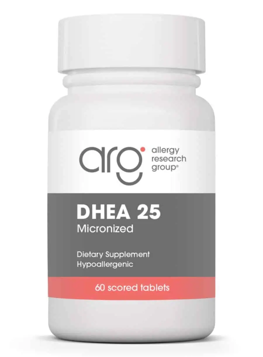Allergy Research Group DHEA (micronized) 25 mg -- hormone balance, cognitive support.