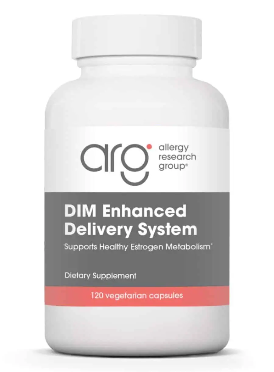 Allergy Research Group DIM Enhanced Delivery System -- estrogen metabolism, hormone balance.