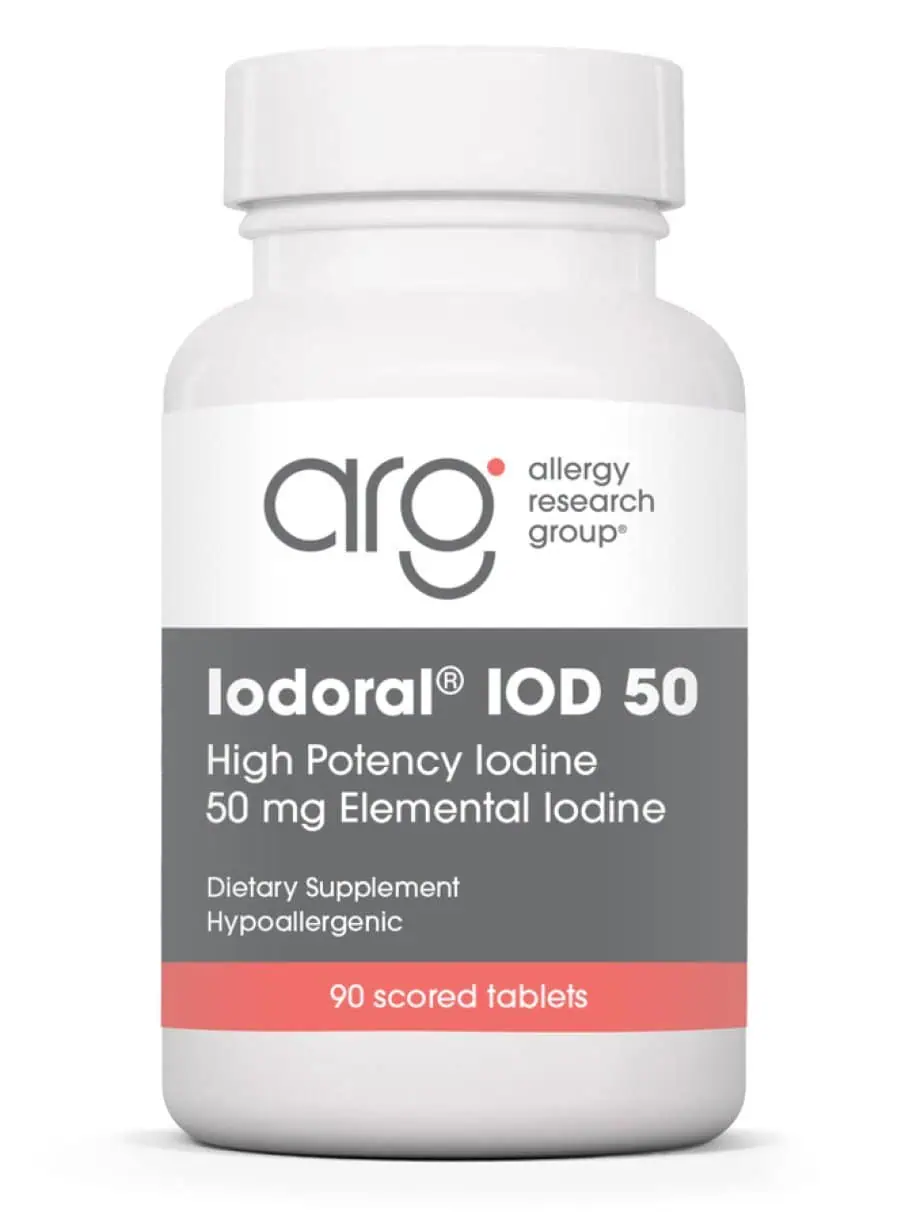 Allergy Research Group Iodoral 50 mg High Potency Iodine -- iodine supplement, thyroid support.
