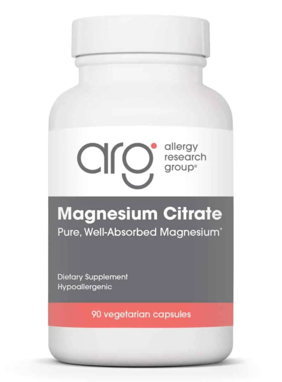 Allergy Research Group Magnesium Citrate -- magnesium supplement, citrate form.