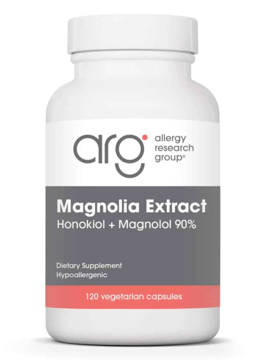 Allergy Research Group Magnolia Extract Honokiol + Magnolol 90% -- magnolia extract, dietary supplement.