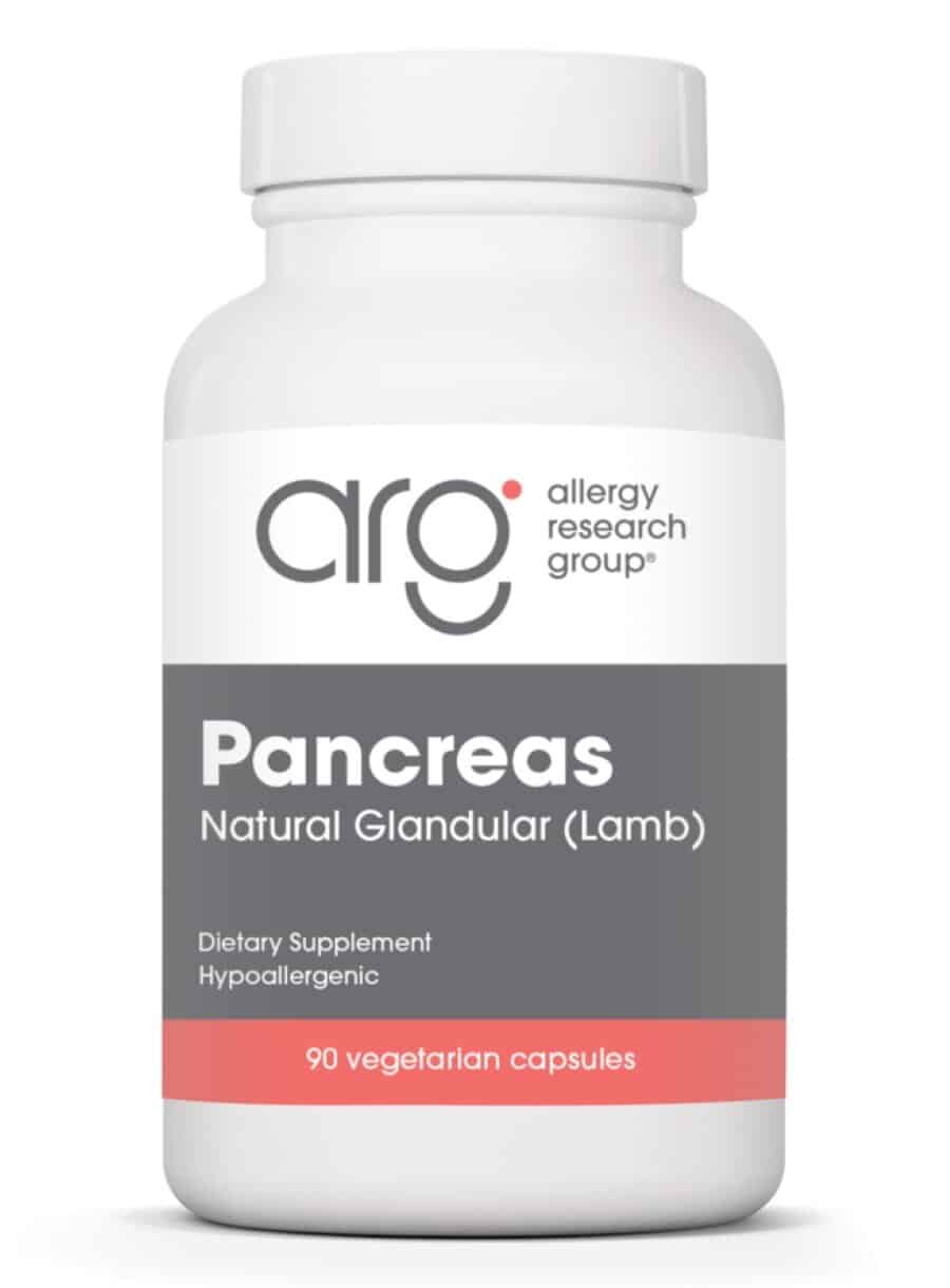 Allergy Research Group Pancreas Natural Glandular (Lamb) -- pancreatic support, digestive health.