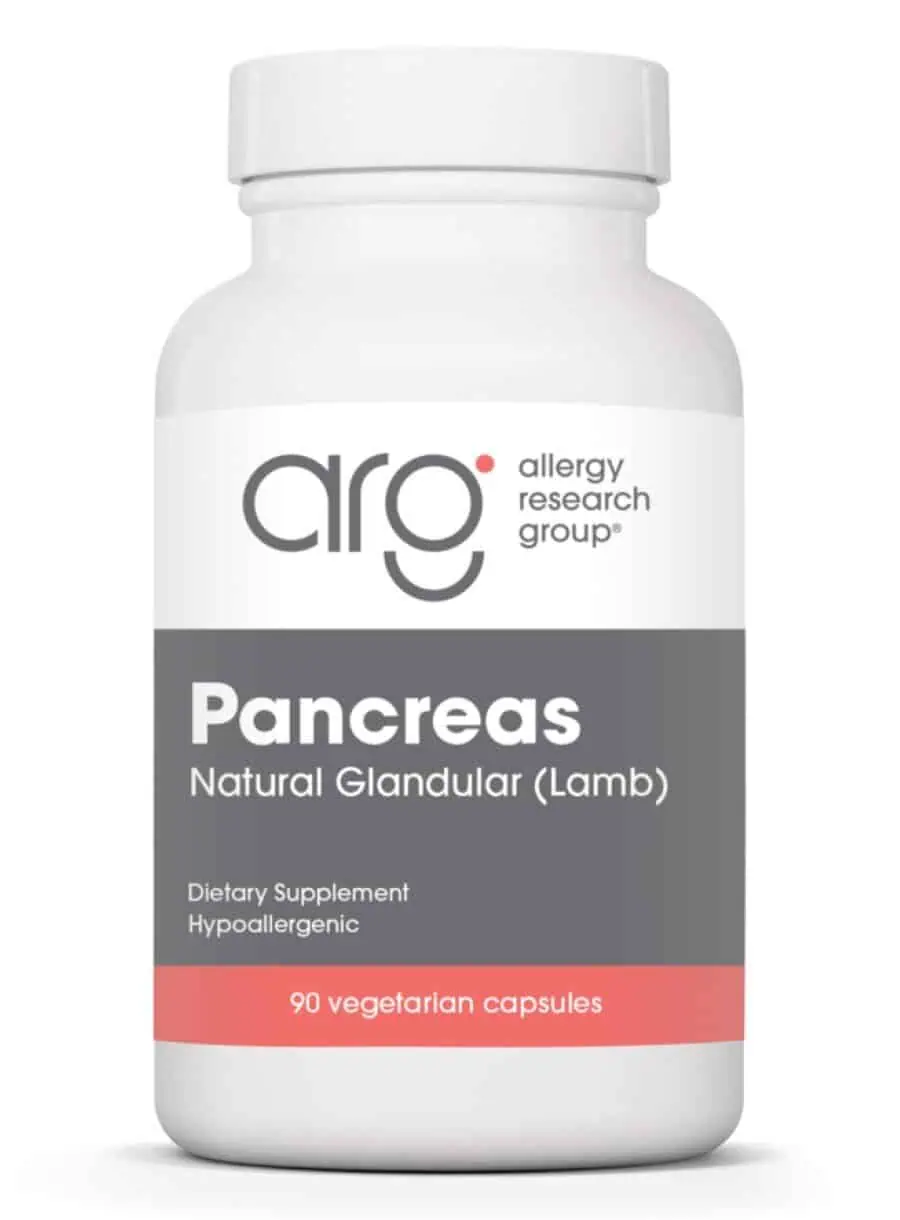 Allergy Research Group Pancreas Natural Glandular (Lamb) -- pancreatic support, digestive health.