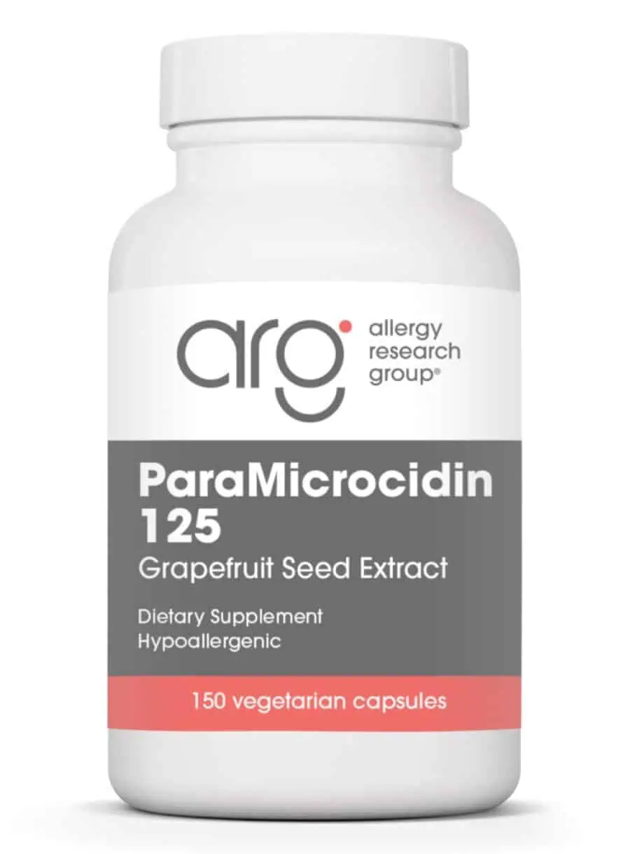 Allergy Research Group ParaMicrocidin 125mg -- grapefruit seed extract, immune support.
