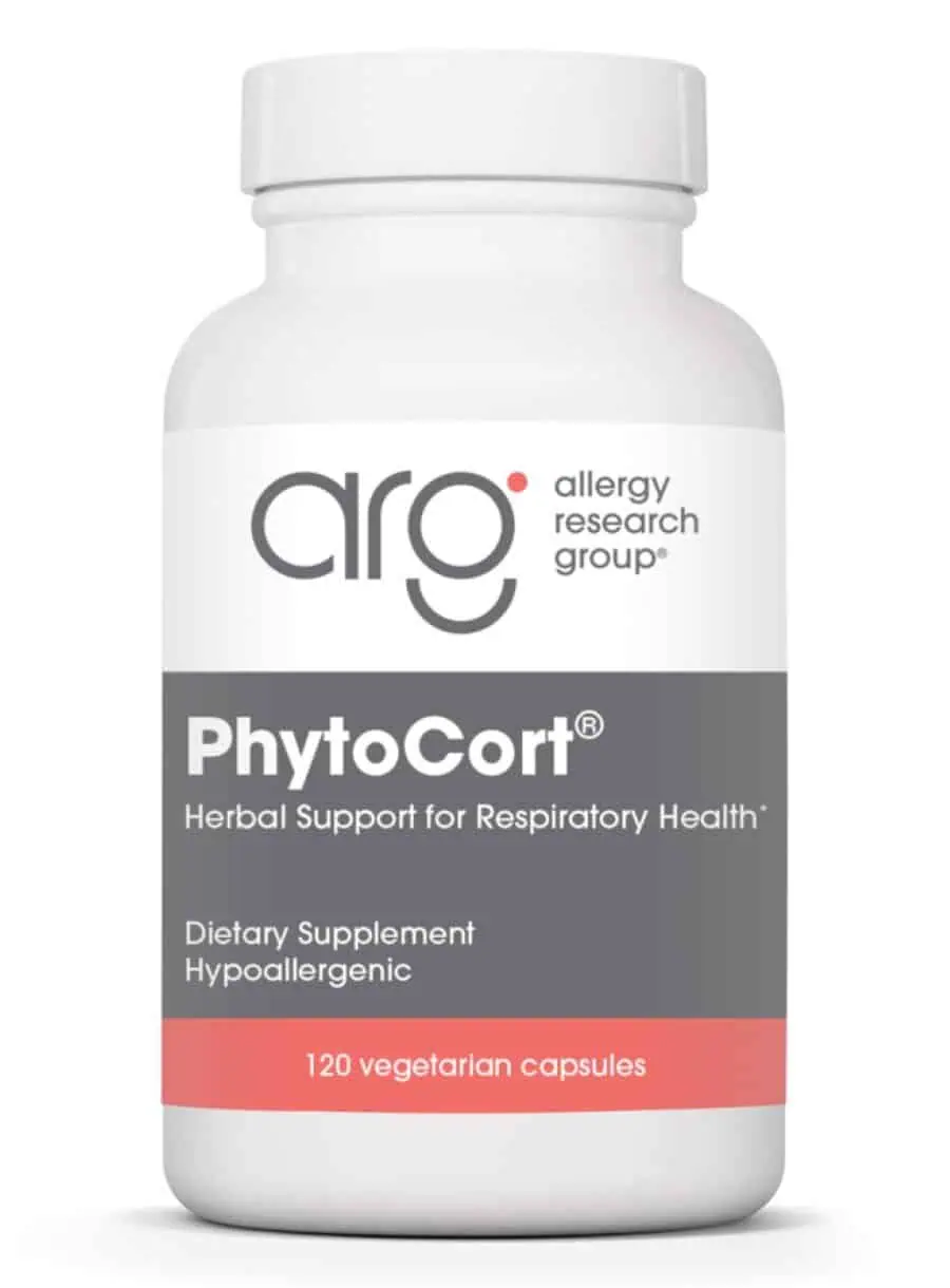 Allergy Research Group PhytoCort -- dietary supplement, wellness support.