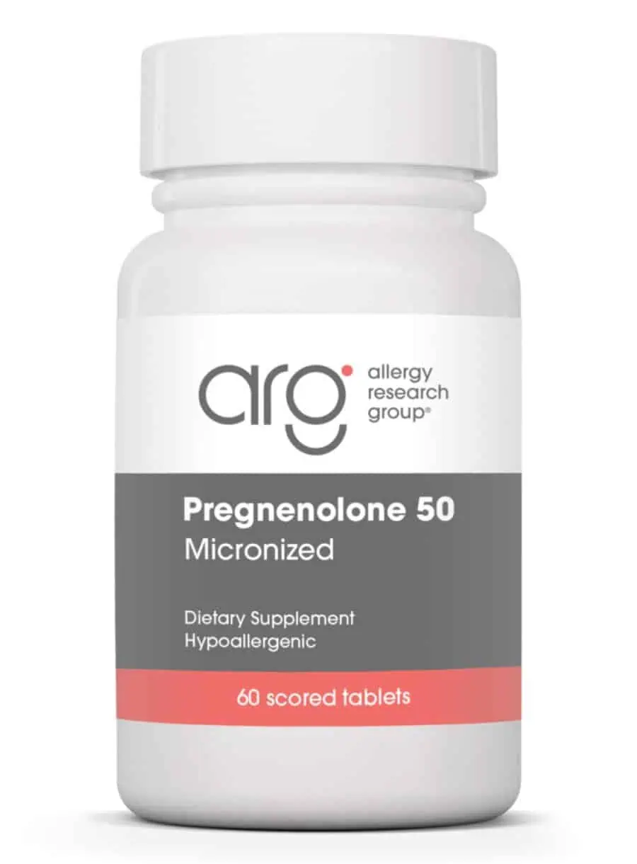 Allergy Research Group Pregnenolone 50mg Micronized Lipid Matrix -- cognitive support, hormone balance.
