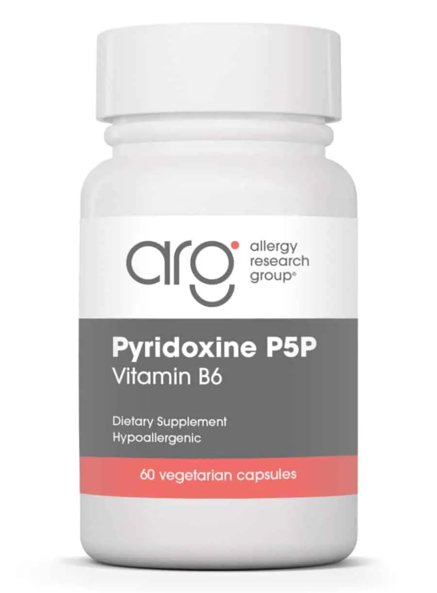 Allergy Research Group Pyridoxine P5P (B-6) -- vitamin B6, dietary supplement.