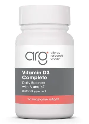 Allergy Research Group Vitamin D3 Complete Daily Balance with A and K2 -- vitamin D, vitamin A 1755499