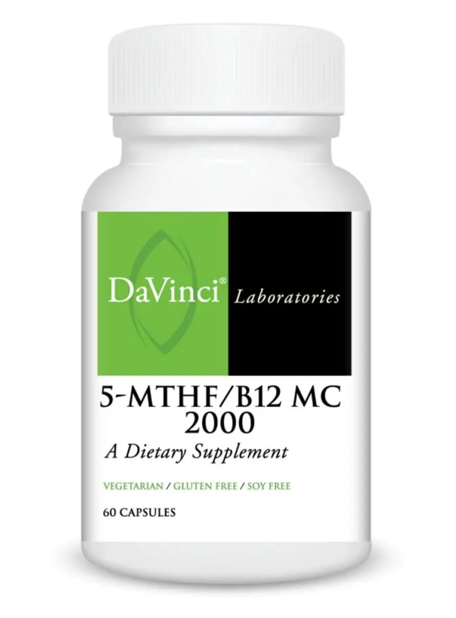DaVinci Labs 5-MTHF/B12 MC -- folate supplement, B12 support.
