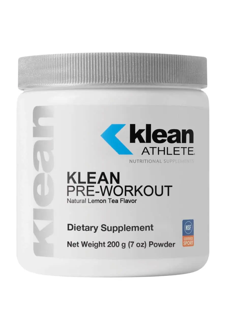 Klean Athlete Klean Pre-Workout -- pre-workout supplement, athletic performance.