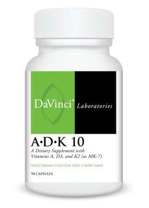 DaVinci Labs ADK 10 -- Vitamins A, D3, K2