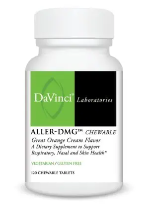 DaVinci Labs Aller-DMG (chewable) -- respiratory support, immune health.