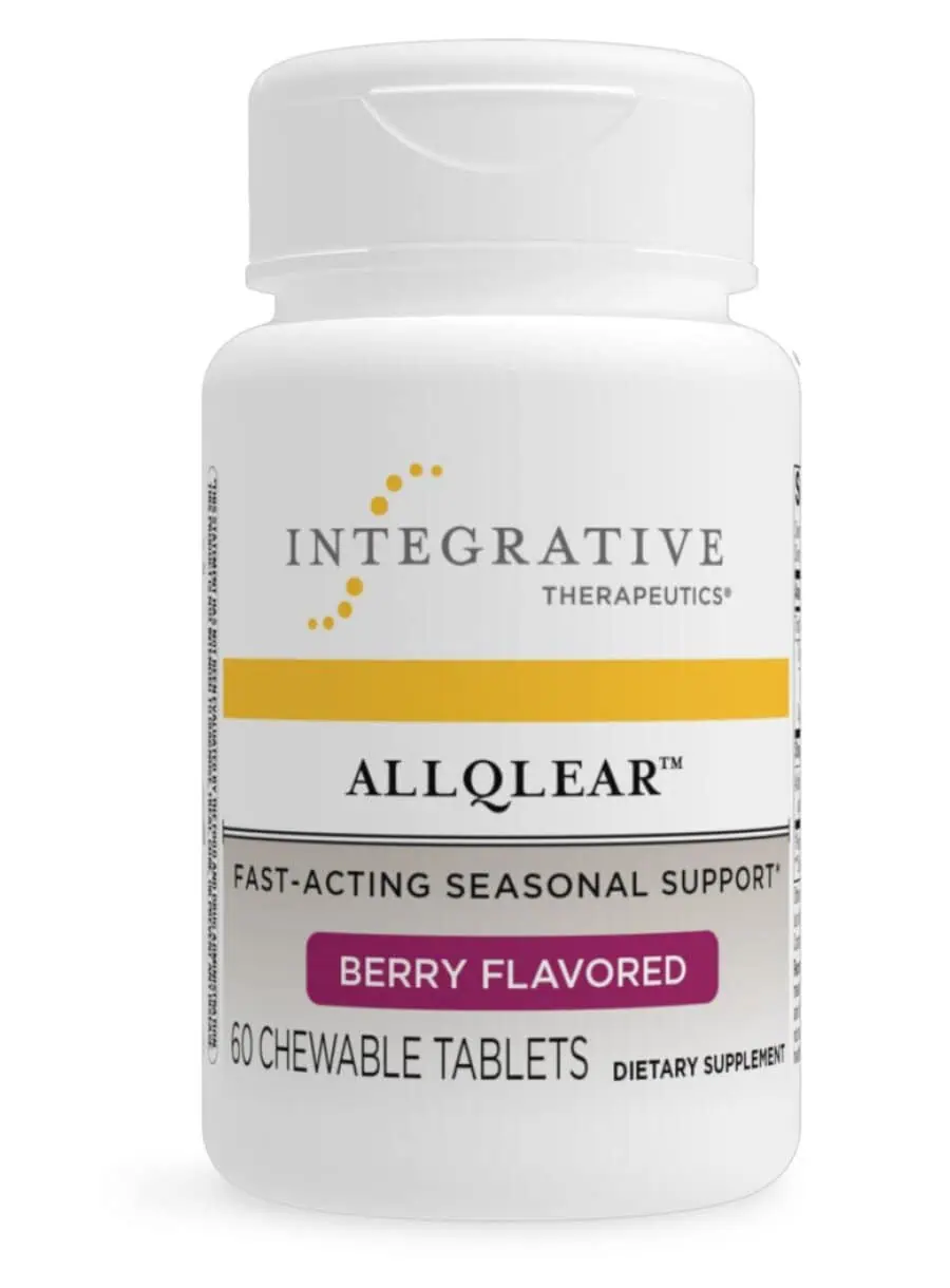 Integrative Therapeutics, Inc. AllQlear Chewable -- seasonal support, mast cell stabilization.