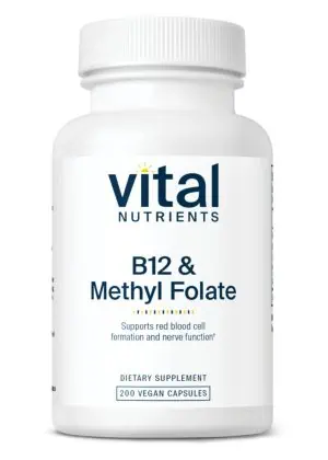 Vital Nutrients B-12/Methyl Folate 1000mcg/800mcg -- vitamin B12, methyl folate