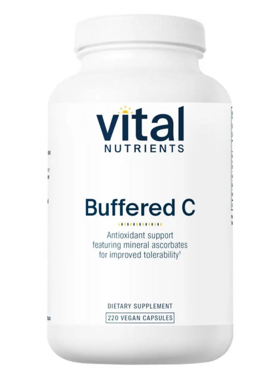 Vital Nutrients Buffered C 500mg Gentle Vitamin C for sensitive individuals -- vitamin c, immune support