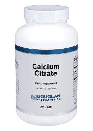 Douglas Laboratories Calcium Citrate (250mg) -- calcium supplement, bone health.