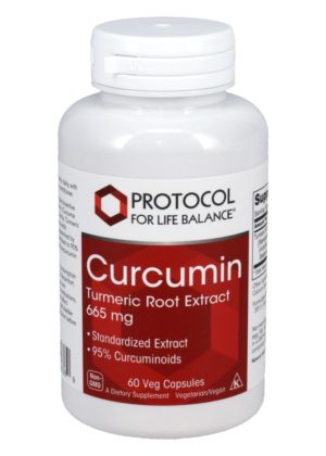 Protocol For Life Curcumin 665mg -- turmeric supplement, curcumin extract.