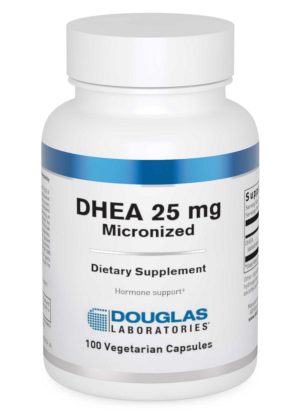 Douglas Laboratories DHEA 25mg (Micronized) -- DHEA supplement, hormone support.