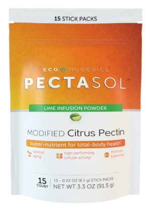 Econugenics Pectasol Lime Flavor Stick Packs -- nutritional supplement, health support.