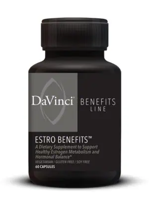 DaVinci Labs Estro Benefits -- hormonal balance, cellular health.