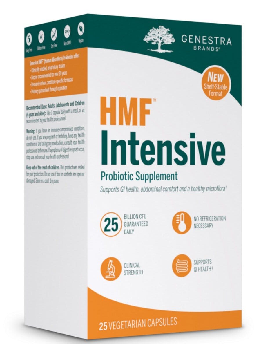 Seroyal/Genestra HMF Intensive -- probiotic supplement, digestive health.