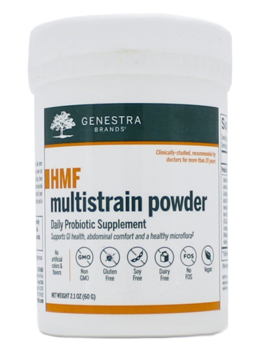 Seroyal/Genestra HMF Multi Strain Powder -- probiotic powder, gut health.
