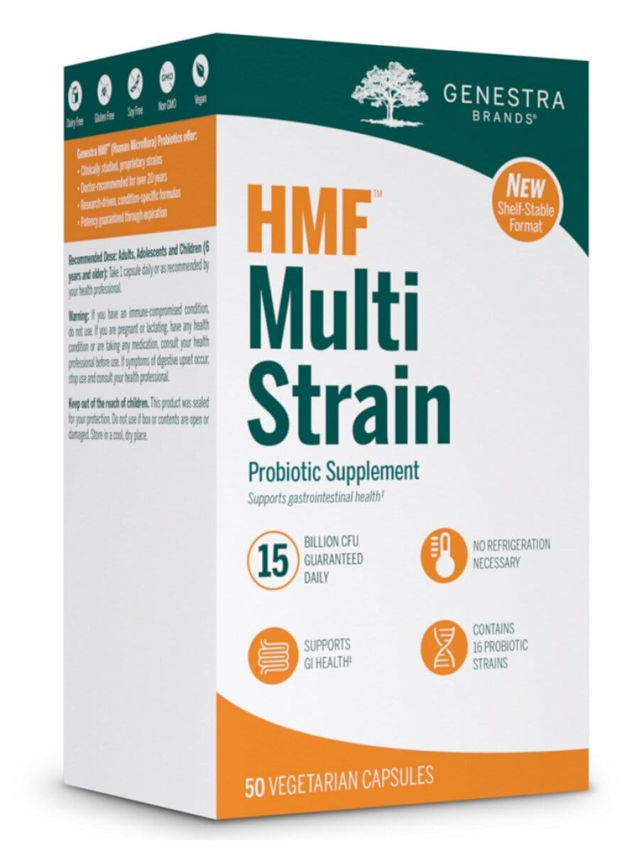 Seroyal/Genestra HMF Multi Strain -- probiotics, gut health.