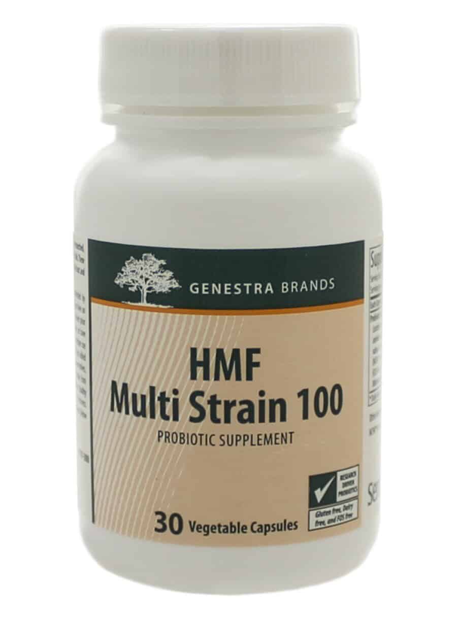 Seroyal/Genestra HMF Multistrain 100 -- probiotic supplement, gut health.