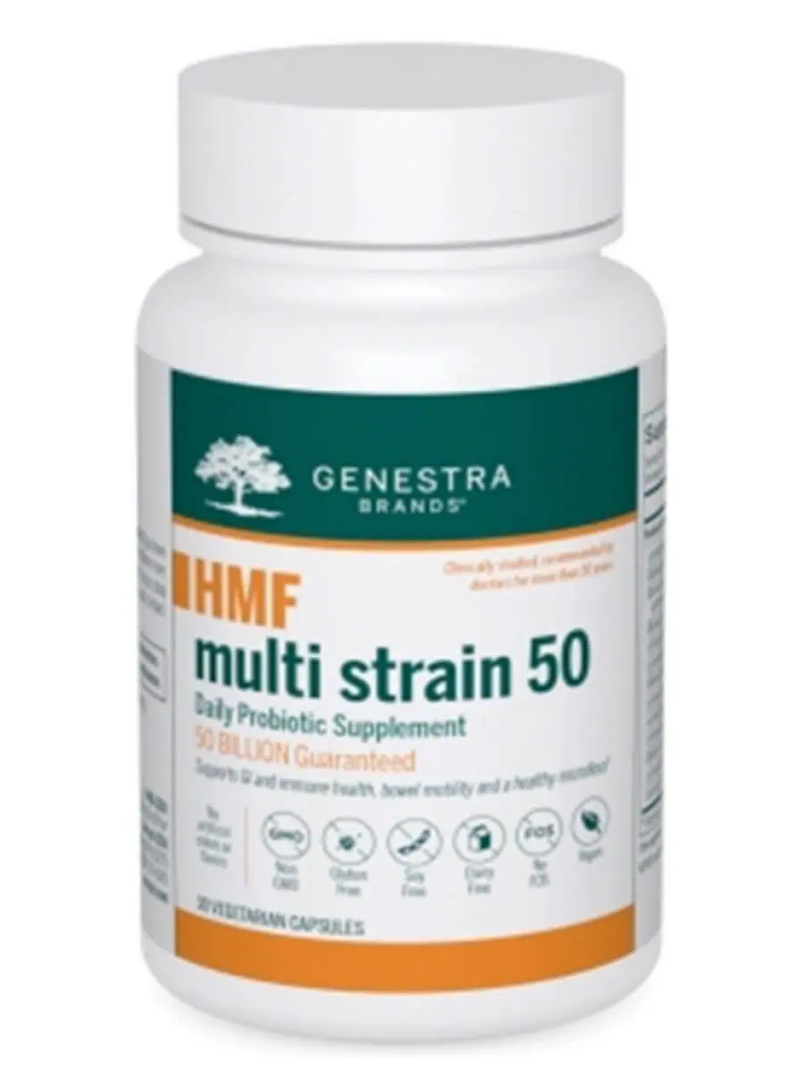 Seroyal/Genestra HMF Multistrain 50 -- probiotic supplement, gut health.