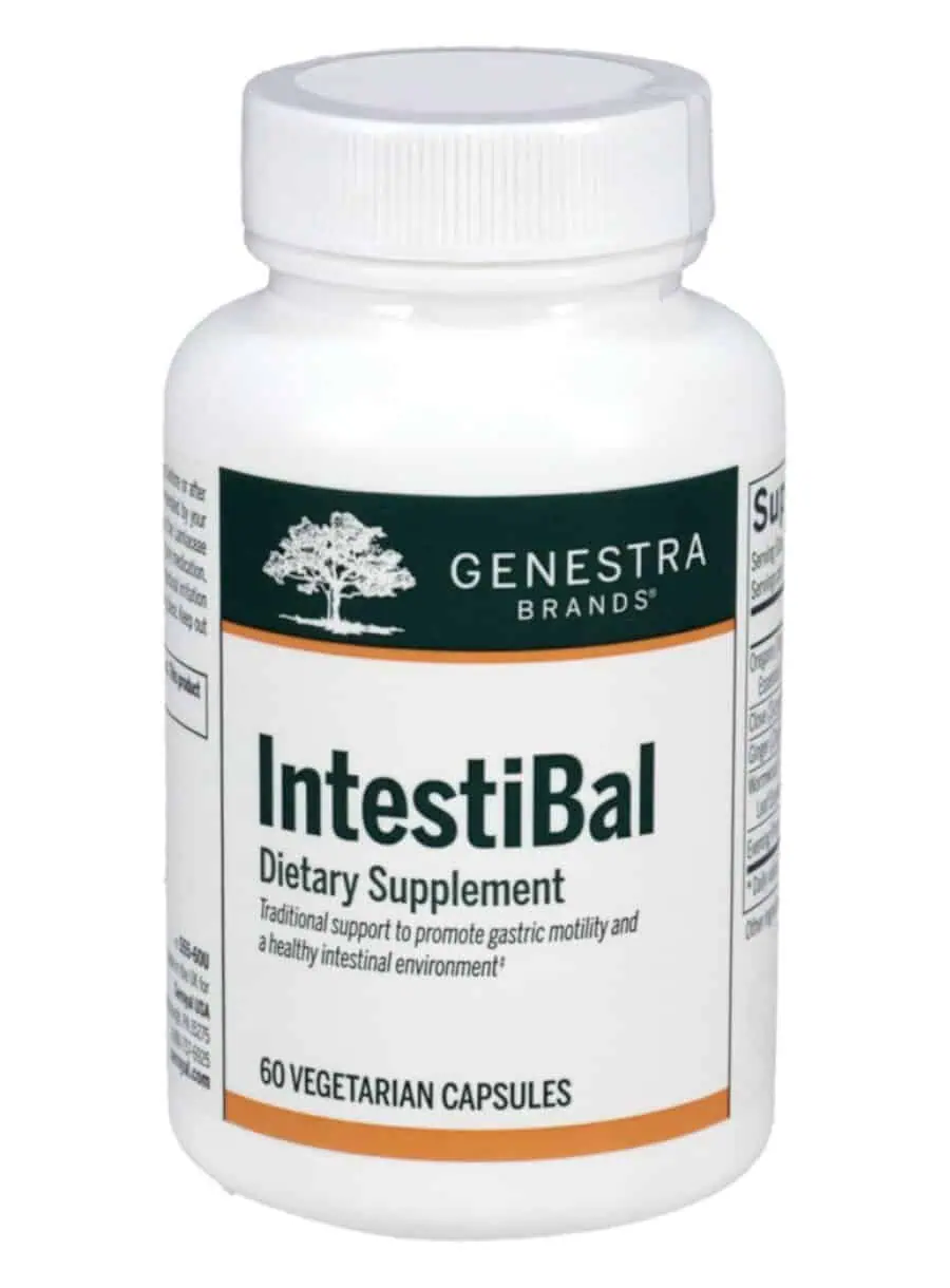 Seroyal/Genestra IntestiBal -- digestive health, essential oils.