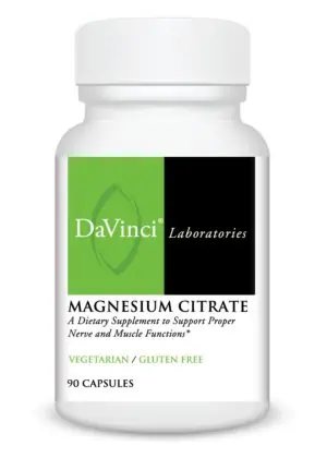 DaVinci Labs Magnesium Citrate 140mg -- magnesium supplement, dietary support.