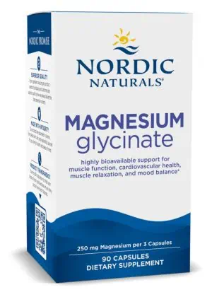 Nordic Naturals Pro Magnesium Glycinate -- magnesium supplement, bioavailable magnesium.