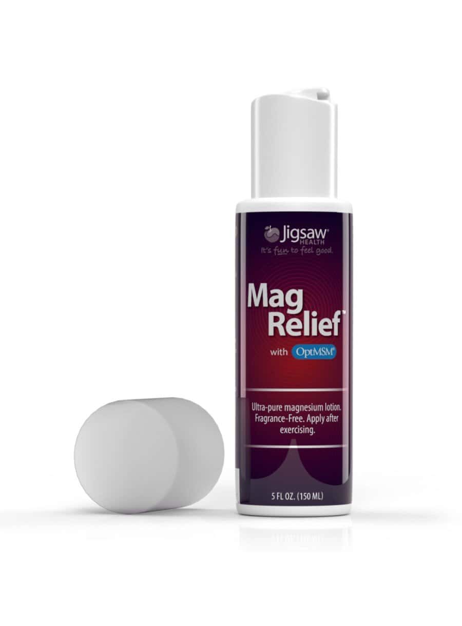 Jigsaw MagRelief Lotion -- magnesium lotion, muscle relief