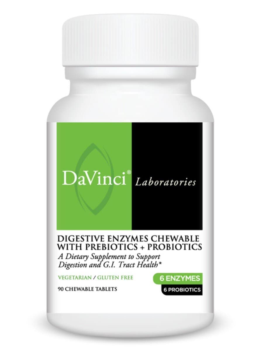DaVinci Labs Mega Probiotic ND with Digestive Enzyme Chewable -- probiotic supplement, digestive health.