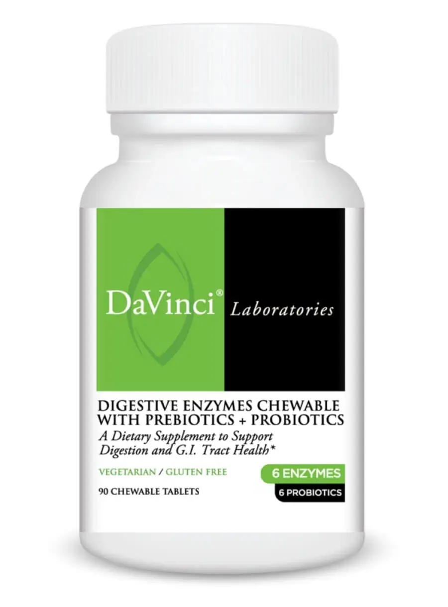 DaVinci Labs Mega Probiotic ND with Digestive Enzyme Chewable -- probiotic supplement, digestive health.