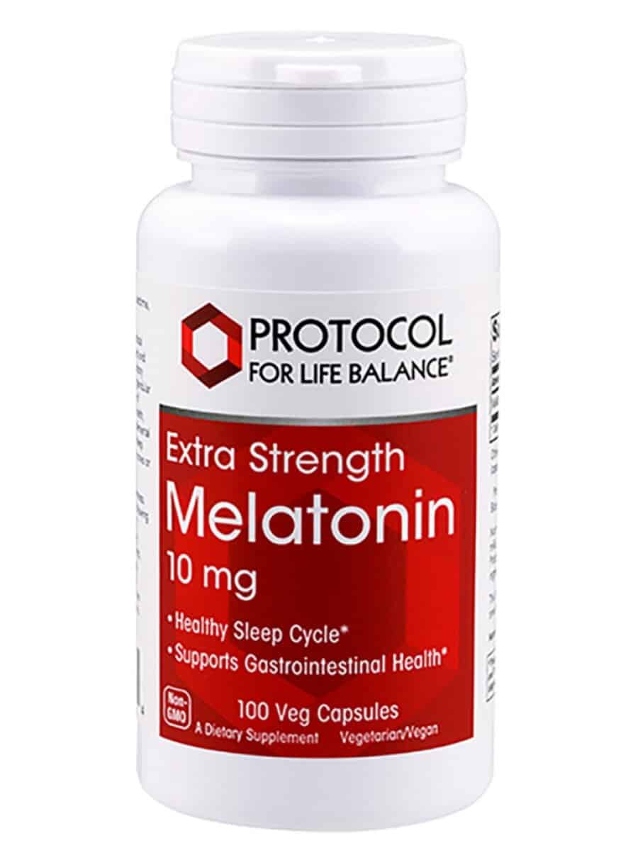 Protocol For Life Melatonin 10mg Extra Strength -- sleep support, melatonin supplement.