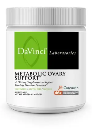 DaVinci Labs Metabolic Ovary Support -- ovarian health, metabolism support.