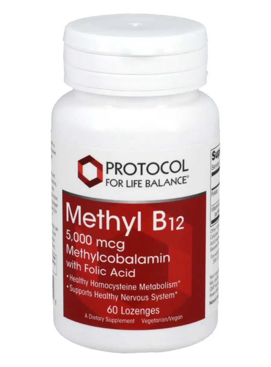 Protocol For Life Methyl B-12 5000mcg -- vitamin B12 supplement, energy support.