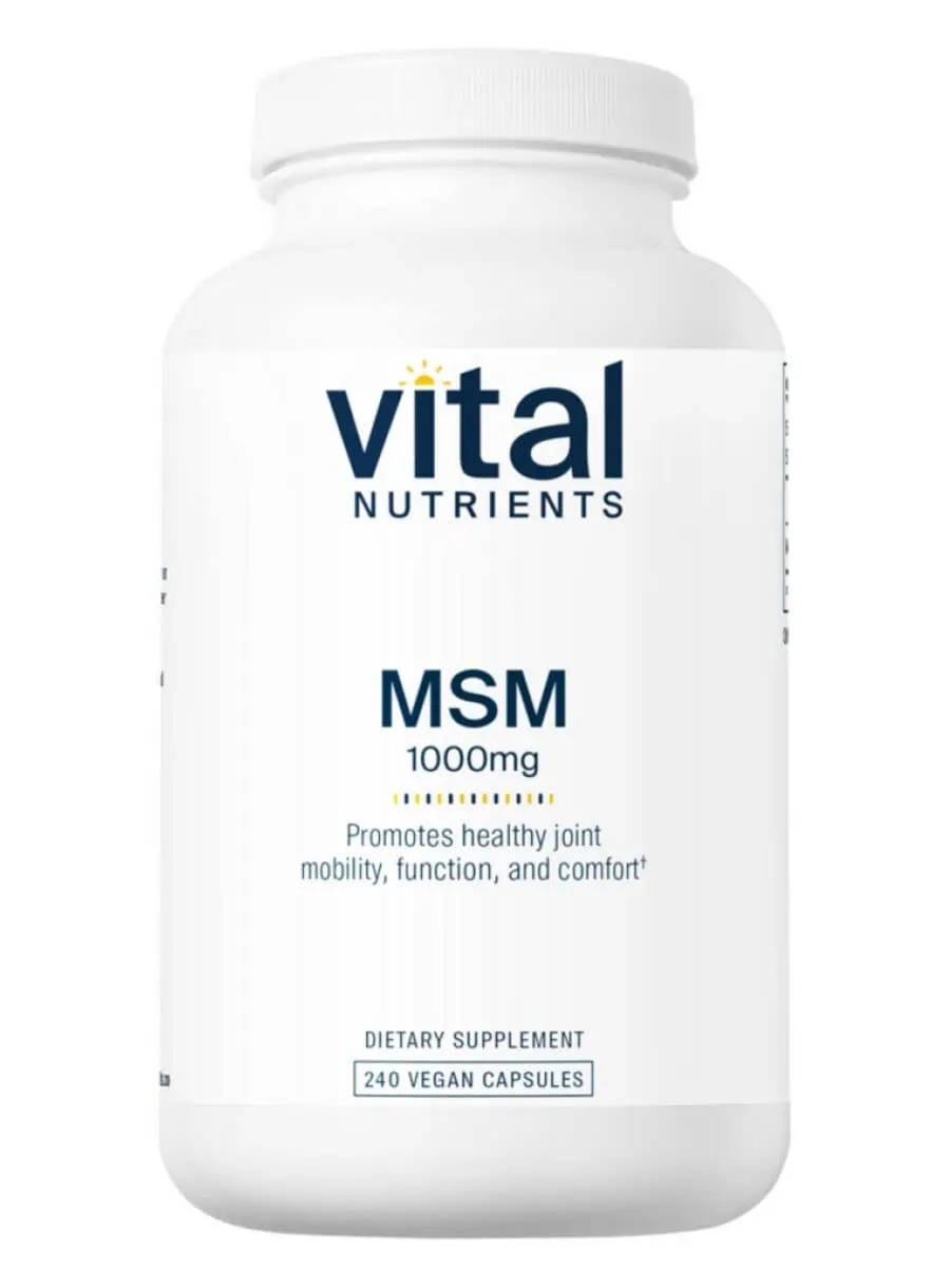 Vital Nutrients MSM 1000mg -- joint health, mobility support.